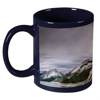 56% OFF on Amy Lady Beauty Dark Blue Ceramic Mug 330 ml