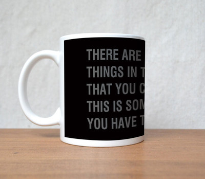 50% OFF on StyBuzz Things In This World Black Porcelain Mug 300 ml
