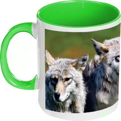 58% OFF on AMY Three Wolves Wild Inside Green Coffee Ceramic Mug 325 ml 58% OFF on AMY Three Wolves Wild Inside Green Coffee Ceramic Mug 325 ml