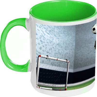 58% OFF on AMY Baby Soccer Funny Inside Green Coffee Ceramic Mug