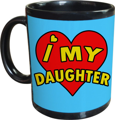 55% OFF on SajawatHomes Gifts For Daughter Black Coffee Ceramic Mug 350 ml