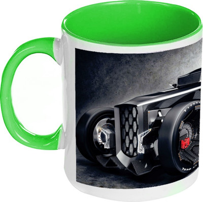 58% OFF on AMY Lamborghini Big Car Inside Green Coffee Ceramic Mug 325 ml