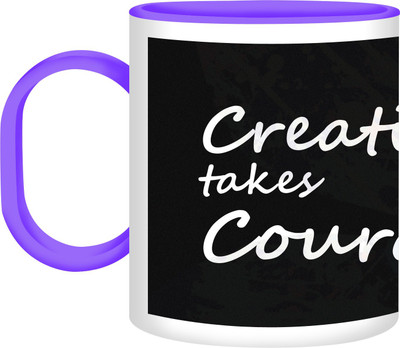 41% OFF on Refeel Gifts Creativity Takes Courage Sd-275 Unbreakable Plastic Mug 325 ml