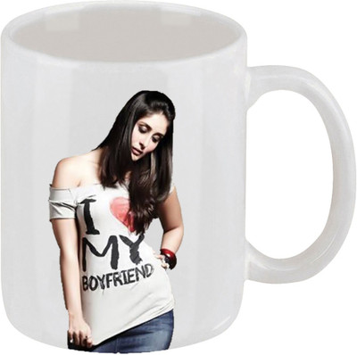 28% OFF on Ellicon C105 Kareena Kapoor Coffee Ceramic Mug 325 ml