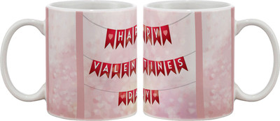 15% OFF on Artifa Valentines Day Porcelain, Ceramic Mug 350 ml