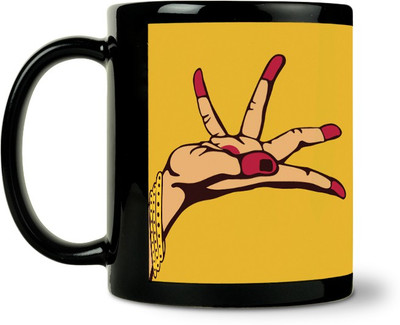 40% OFF on ShopMantra Fingers Vector Art Ceramic Mug 300 ml 40% OFF on ShopMantra Fingers Vector Art Ceramic Mug 300 ml