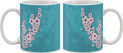15% OFF on Artifa Blossom Flower Porcelain, Ceramic Mug 350 ml