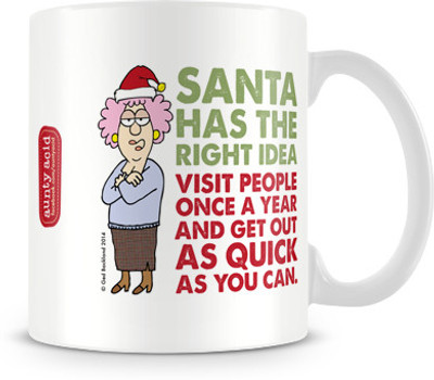 35% OFF on Tashanstreet Aunty Acid - Santa's idea Ceramic Mug 325 ml