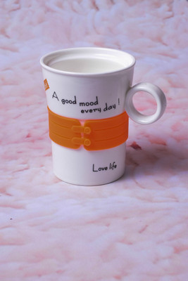 70% OFF on Enfin Homes Orange Love Life Bone China Mug 0.4 l 70% OFF on Enfin Homes Orange Love Life Bone China Mug 0.4 l