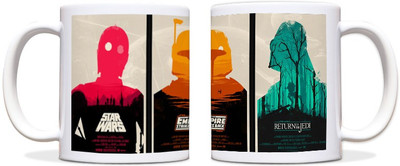 60% OFF on ShopMantra Star Wars Black Ceramic Mug 300 ml