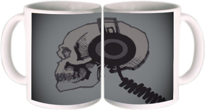 62% OFF on Shopkeeda Skull Listening Music Ceramic Mug 350 ml 62% OFF on Shopkeeda Skull Listening Music Ceramic Mug 350 ml