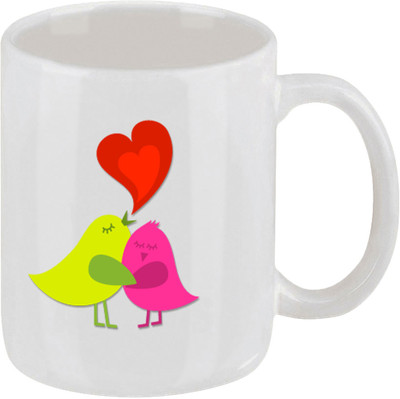 16% OFF on Ellicon 167 Love Birds Ceramic Mug 16% OFF on Ellicon 167 Love Birds Ceramic Mug