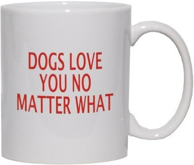 40% OFF on Teeskart Unconditional Dog Love Porcelain Mug 300 ml 40% OFF on Teeskart Unconditional Dog Love Porcelain Mug 300 ml