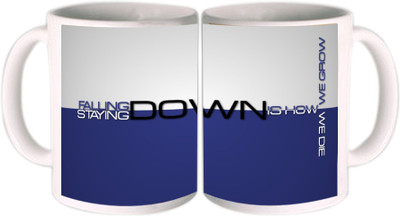 25% OFF on Shopkeeda Falling Down Ceramic Mug 350 ml