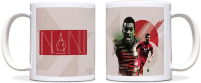 60% OFF on ShopMantra Luis Nani Footballer Artwork Black Ceramic Mug 300 ml