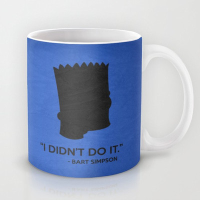 41% OFF on Astrode Bart Simpson Poster 01 Ceramic Mug 325 ml