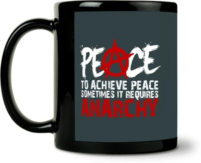 36% OFF on ShopMantra Anarchy Peace Ceramic Mug 300 ml 36% OFF on ShopMantra Anarchy Peace Ceramic Mug 300 ml