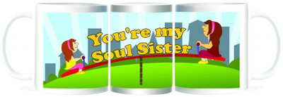 50% OFF on Refeel Gifts You are My Soul Sister Ceramic Mug 325 ml 50% OFF on Refeel Gifts You are My Soul Sister Ceramic Mug 325 ml
