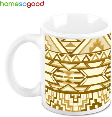 41% OFF on HomeSoGood Perpendicular Structures Ceramic Mug 325 ml