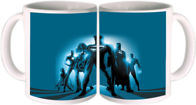 25% OFF on Shopkeeda Super Heros In Blue Ceramic Mug 350 ml