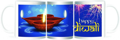 50% OFF on Refeel Gifts Happy Diwali Ceramic Mug 325 ml 50% OFF on Refeel Gifts Happy Diwali Ceramic Mug 325 ml