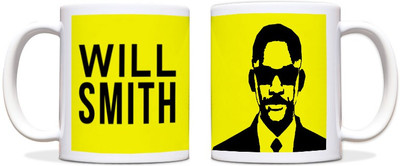 60% OFF on ShopMantra Printed Will Smith Black Ceramic Mug 300 ml