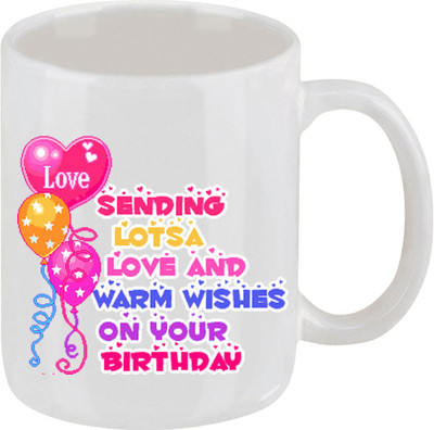 16% OFF on Ellicon 9happy Birthday Ceramic Mug