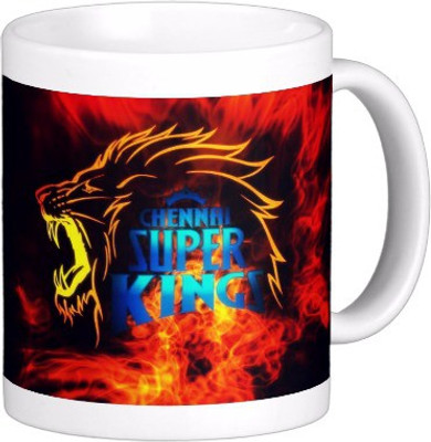 Exoctic Silver Chennai Super King IPL Series XXX 042 Ceramic Mug (300 Ml)