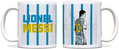 65% OFF on ShopMantra Messi Argentina Football Black Ceramic Mug 300 ml
