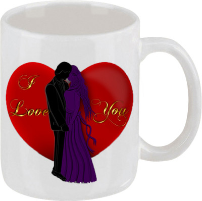 16% OFF on Ellicon 8 I Love You Valentine Couple Ceramic Mug