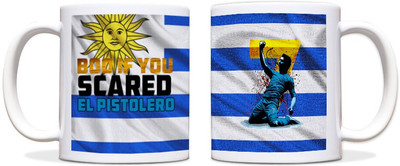 60% OFF on ShopMantra Luis Alberto Su?rez D?az Uruguay Football Black Ceramic Mug 300 ml