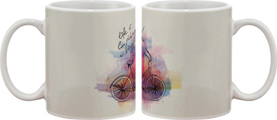 15% OFF on Artifa Life Is Like Riding A Bicycle Porcelain, Ceramic Mug 350 ml 15% OFF on Artifa Life Is Like Riding A Bicycle Porcelain, Ceramic Mug 350 ml