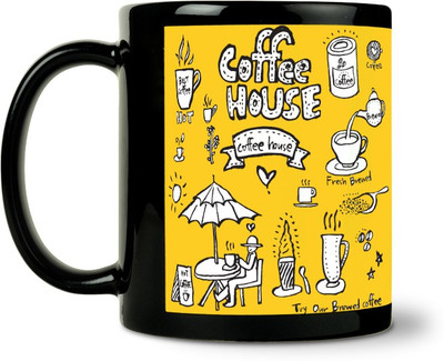54% OFF on ShopMantra Coffee House Pattern Ceramic Mug 300 ml 54% OFF on ShopMantra Coffee House Pattern Ceramic Mug 300 ml
