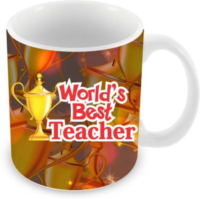 23% OFF on Everyday Gifts World's Best Teacher Ceramic Mug 325 ml