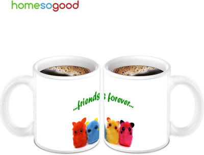 45% OFF on HomeSoGood Friends Forever Coffee 2 Mugs Ceramic Mug 280 ml, Pack of 2 45% OFF on HomeSoGood Friends Forever Coffee 2 Mugs Ceramic Mug 280 ml, Pack of 2
