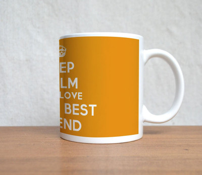 60% OFF on StyBuzz Keep Calm Friend Porcelain Mug 300 ml 60% OFF on StyBuzz Keep Calm Friend Porcelain Mug 300 ml
