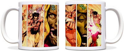 60% OFF on ShopMantra Wolverine Comic Artwork Black Ceramic Mug 300 ml