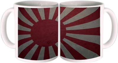 25% OFF on Shopkeeda Japanese Flag Ceramic Mug 350 ml