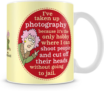 44% OFF on Tashanstreet Aunty Acid Photography Ceramic Mug 325 ml