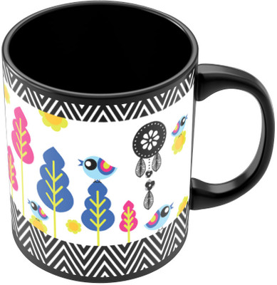 30% OFF on PosterGuy Follow Your Dreams for Life Black Designer Ceramic Mug 280 ml