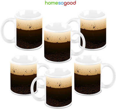 49% OFF on HomeSoGood Coffee On The Boil Ceramic Mug 325 ml, Pack of 6 49% OFF on HomeSoGood Coffee On The Boil Ceramic Mug 325 ml, Pack of 6