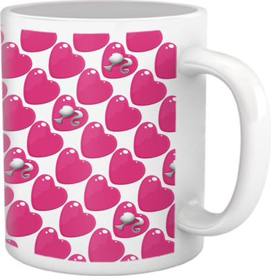 50% OFF on Tiedribbons Pure Vanity_Tru Concept_Barbie with Hearts Pattern Ceramic Mug 325 ml