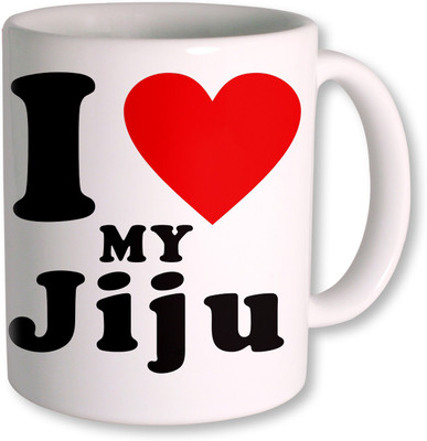64% OFF on Photogiftsindia I Love Jiju Ceramic Mug 350 g