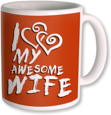 50% OFF on Photogiftsindia MyAwesome Wife Coffe Ceramic Mug 350 ml 50% OFF on Photogiftsindia MyAwesome Wife Coffe Ceramic Mug 350 ml