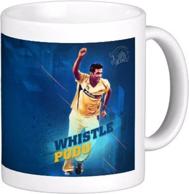 37% OFF on Exoctic Silver Chennai Super King IPL Series XXX 001 Ceramic Mug 300 ml