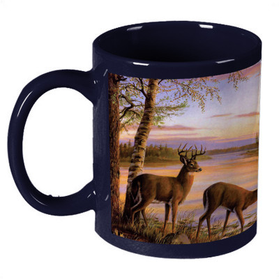 56% OFF on Amy Y Two Deer Lake Side Dark Blue Ceramic Mug 330 ml 56% OFF on Amy Y Two Deer Lake Side Dark Blue Ceramic Mug 330 ml