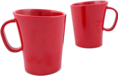 Hi Luxe Solid Clr Melamine 42249 Solid - Red Melamine Mug Pack of 2 Hi Luxe Solid Clr Melamine 42249 Solid - Red Melamine Mug Pack of 2