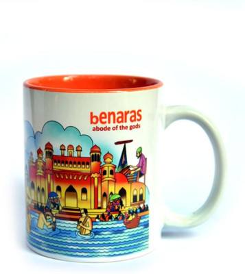 40% OFF on Indiavibes Benaras Theme Printed Ceramic Mug