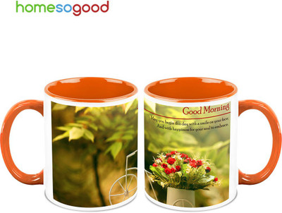 37% OFF on HomeSoGood Your Morning Gift QTY 2 Ceramic Mug 325 ml, Pack of 2 37% OFF on HomeSoGood Your Morning Gift QTY 2 Ceramic Mug 325 ml, Pack of 2