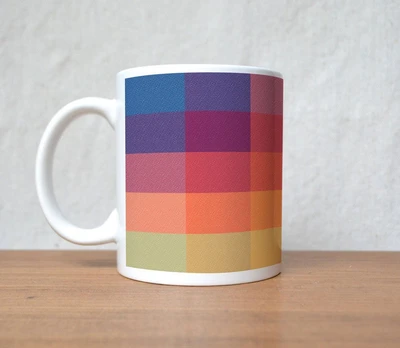 33% OFF on StyBuzz Colorfull Check Pattern Porcelain Mug 300 ml 33% OFF on StyBuzz Colorfull Check Pattern Porcelain Mug 300 ml